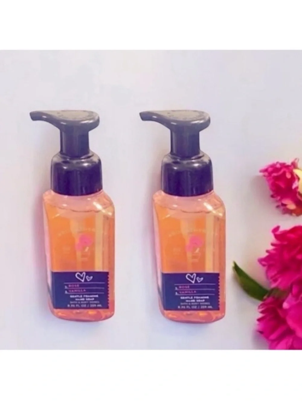 2 Aromatherapy Rose and Vanilla Hand Soap